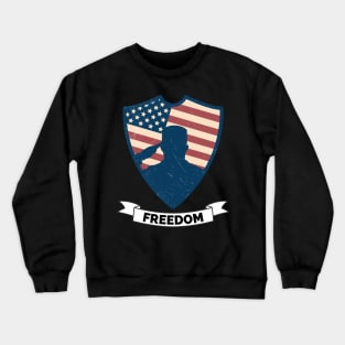 Veterans day, freedom, is not free, lets not forget, lest we forget, millitary, us army, soldier, proud veteran, veteran dad, thank you for your service Crewneck Sweatshirt